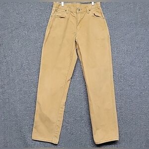 Dickies Lt. Brown Pant Mens 30X33(Actual) Straight, Carpenter 100% Cotton Stains